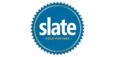 Slate gold partner logo.